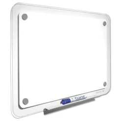 New 36 in. x 23 in. iQ Total Erase Board - White/Clear Frame Office Presentation Supplies