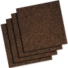 Online 12 in. x 0.38 in. x 12 in. Cork Panels - Brown (4/Pack) Office Presentation Supplies
