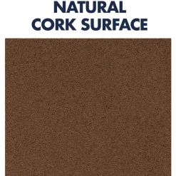 Online 12 in. x 0.38 in. x 12 in. Cork Panels - Brown (4/Pack) Office Presentation Supplies