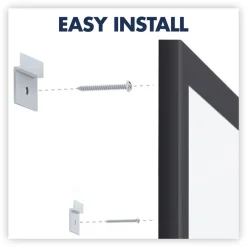 Outlet Classic Series Nano-Clean Dry Erase Board, 24 X 18, Black Aluminum Frame Office Presentation Supplies