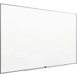 Online Fusion Nano-Clean 96 in. x 48 in. Magnetic Whiteboard - White/Silver Office Presentation Supplies
