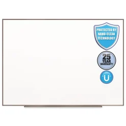 Online Fusion Nano-Clean 96 in. x 48 in. Magnetic Whiteboard - White/Silver Office Presentation Supplies