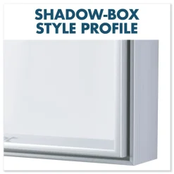 Online Fusion Nano-Clean 96 in. x 48 in. Magnetic Whiteboard - White/Silver Office Presentation Supplies