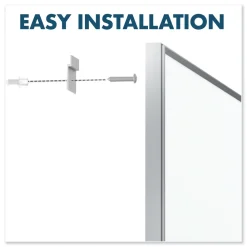 Online Fusion Nano-Clean 96 in. x 48 in. Magnetic Whiteboard - White/Silver Office Presentation Supplies