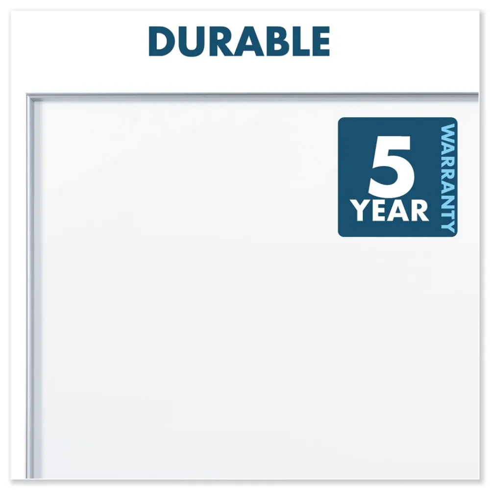 Online Fusion Nano-Clean 96 in. x 48 in. Magnetic Whiteboard - White/Silver Office Presentation Supplies