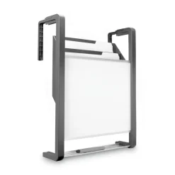 Outlet Three-Pocket Hanging File Pocket with Dry Erase Board - Letter, Black Filing & Folders