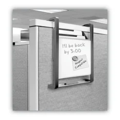 Outlet Three-Pocket Hanging File Pocket with Dry Erase Board - Letter, Black Filing & Folders