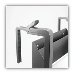 Outlet Three-Pocket Hanging File Pocket with Dry Erase Board - Letter, Black Filing & Folders