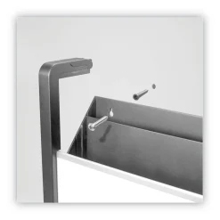 Outlet Three-Pocket Hanging File Pocket with Dry Erase Board - Letter, Black Filing & Folders