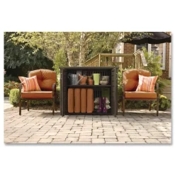 Online Bridgeport Storage Cabinet 16.44 cu ft 4 ft x 2 ft x 3 ft Black Oak Office Furniture & Lighting