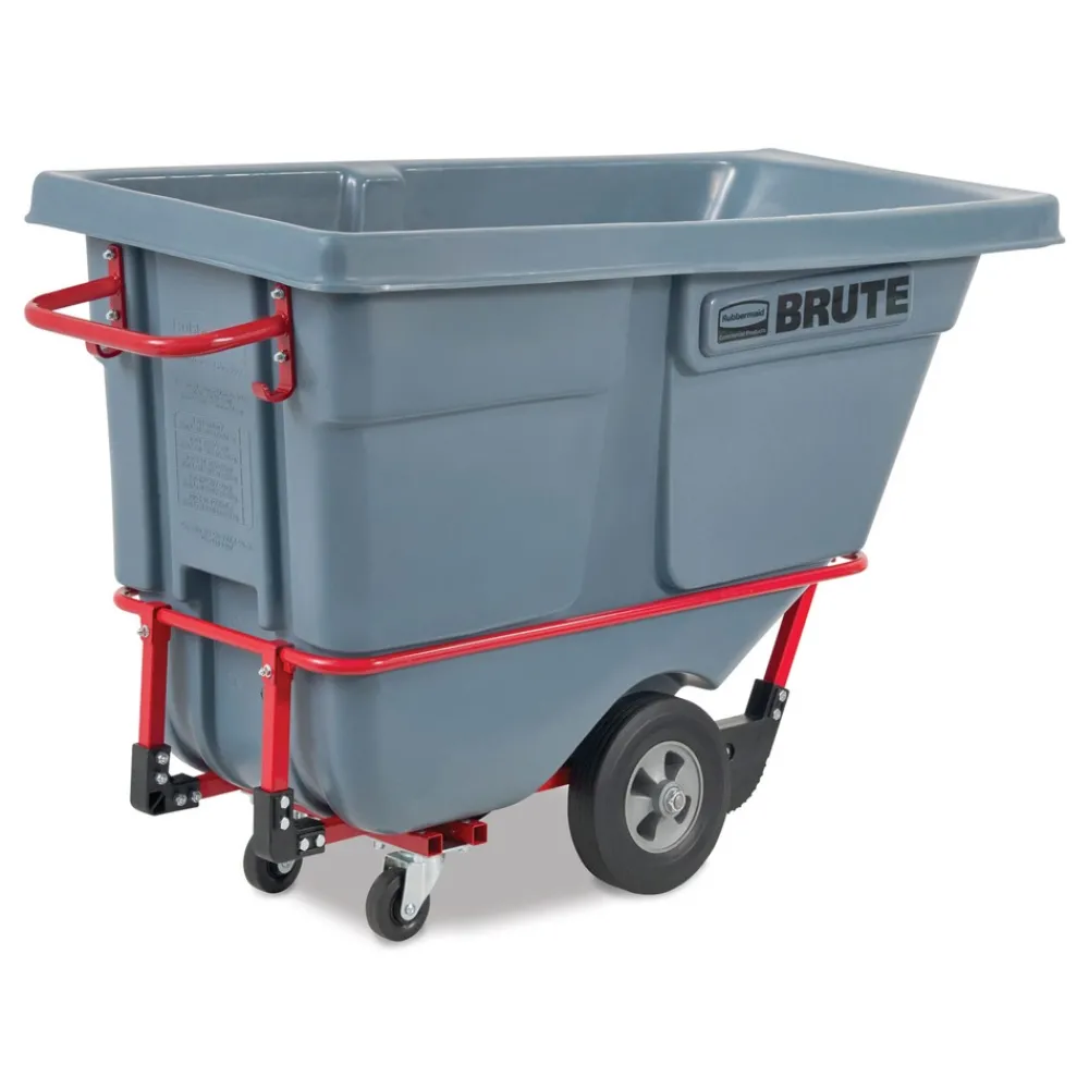 Outlet 0.5 cu yd BRUTE DURATILT Frame Tilt Truck Standard Duty 850 lb Capacity Gray Cleaning & Janitorial Supplies