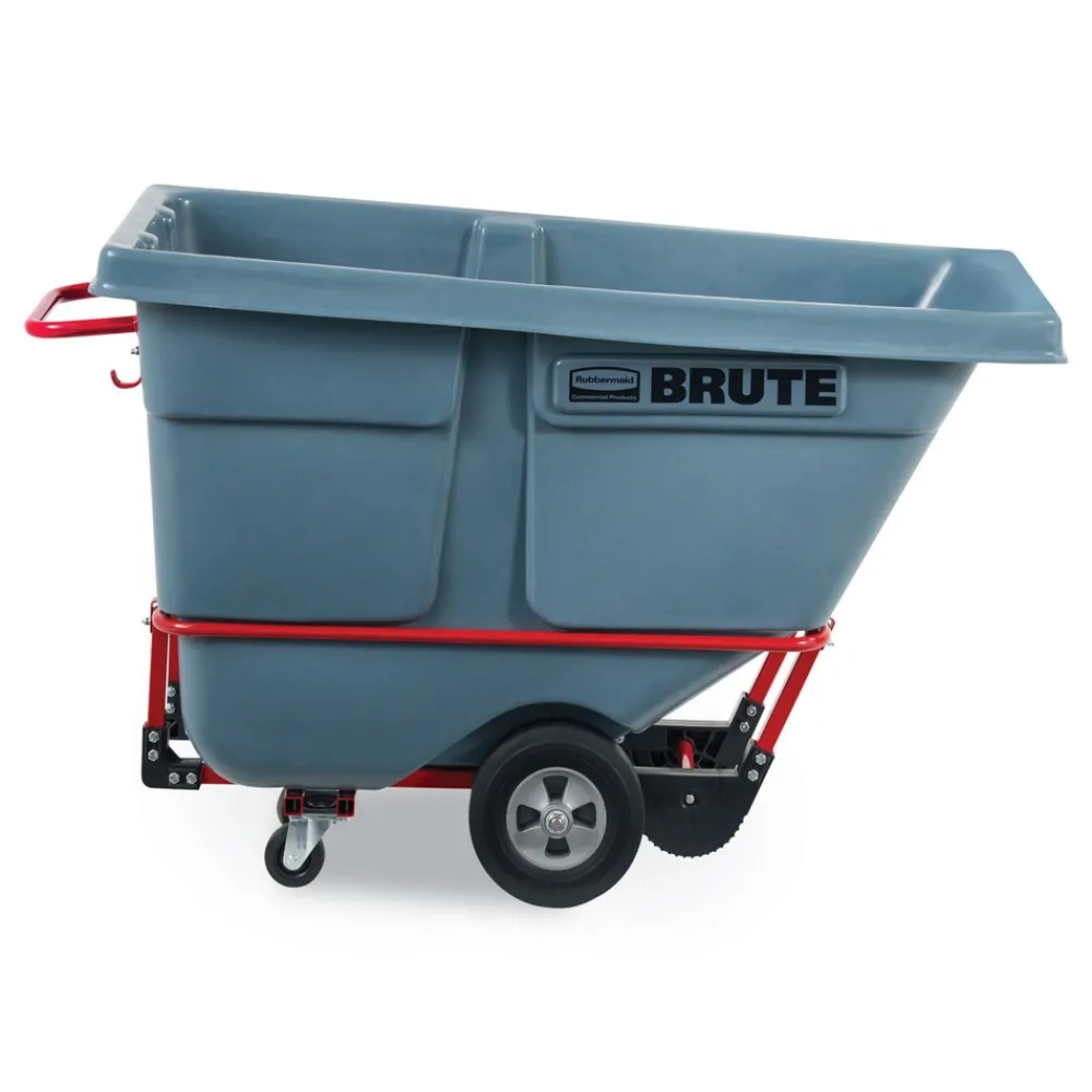 Outlet 0.5 cu yd BRUTE DURATILT Frame Tilt Truck Standard Duty 850 lb Capacity Gray Cleaning & Janitorial Supplies