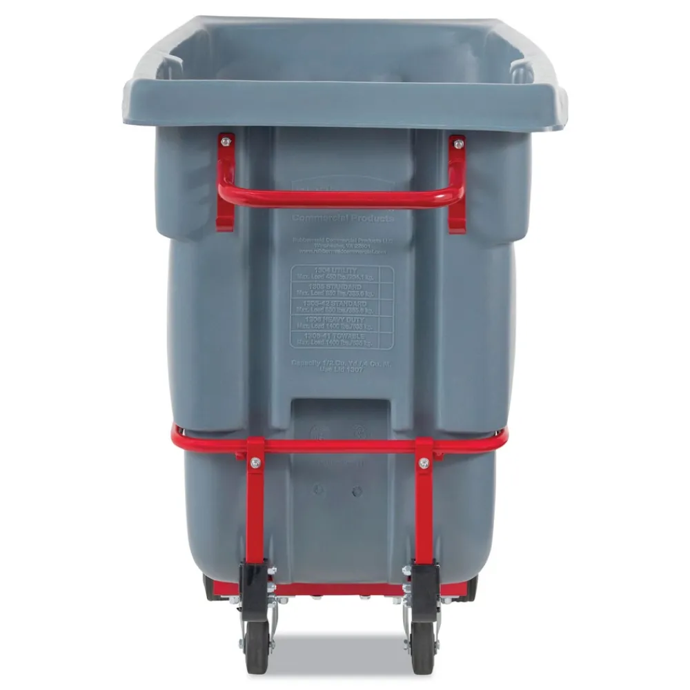 Outlet 0.5 cu yd BRUTE DURATILT Frame Tilt Truck Standard Duty 850 lb Capacity Gray Cleaning & Janitorial Supplies