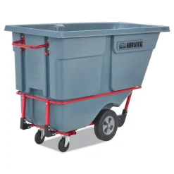 Outlet 1 cu yd BRUTE DURATILT Frame Tilt Truck Standard Duty 1200 lb Capacity Gray Cleaning & Janitorial Supplies