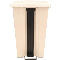 Clearance 18 Gallon Polyethylene Step-On Receptacle - Beige Trash & Waste Bins