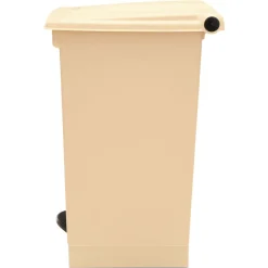 Best 12 Gallon Indoor Utility Step-On Plastic Waste Container - Beige Trash & Waste Bins