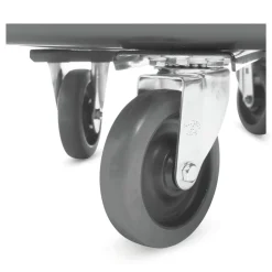 Online 149 gal 600 lb Capacity Plastic Cube Truck - Black Trash & Waste Bins