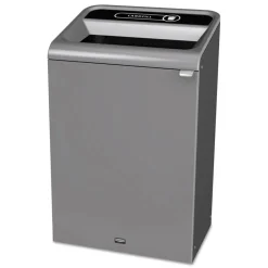 Clearance 33 Gallon Landfill Configure Indoor Recycling Waste Receptacle - Gray Trash & Waste Bins