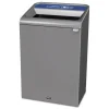 Discount 33 Gallon Configure 1 Stream Mixed Recycling Waste Receptacle - Gray Trash & Waste Bins