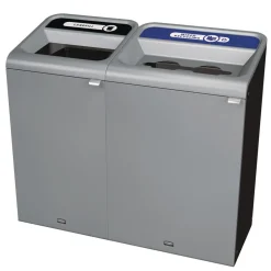 Discount 33 Gallon Configure 1 Stream Mixed Recycling Waste Receptacle - Gray Trash & Waste Bins