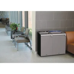 Discount 33 Gallon Configure 1 Stream Mixed Recycling Waste Receptacle - Gray Trash & Waste Bins