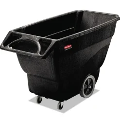 Sale 151 gal. 600 lbs. Capacity Plastic Structural Foam Tilt Truck - Black Trash & Waste Bins