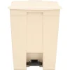 Best 23 Gallon Polyethylene Step-On Receptacle - Beige Trash & Waste Bins