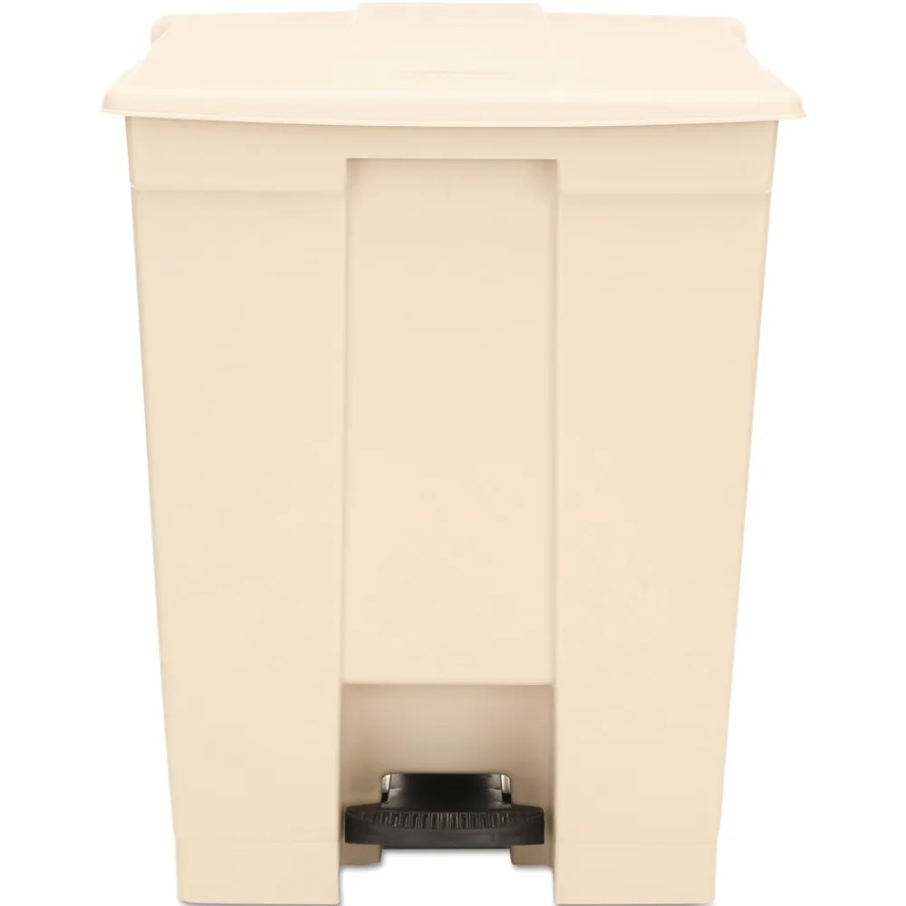 Best 23 Gallon Polyethylene Step-On Receptacle - Beige Trash & Waste Bins