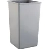 Sale 50 gal. Plastic Untouchable Square Waste Receptacle - Gray Trash & Waste Bins