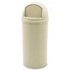 Hot 15 gal. Marshal Classic Plastic Container - Beige Trash & Waste Bins
