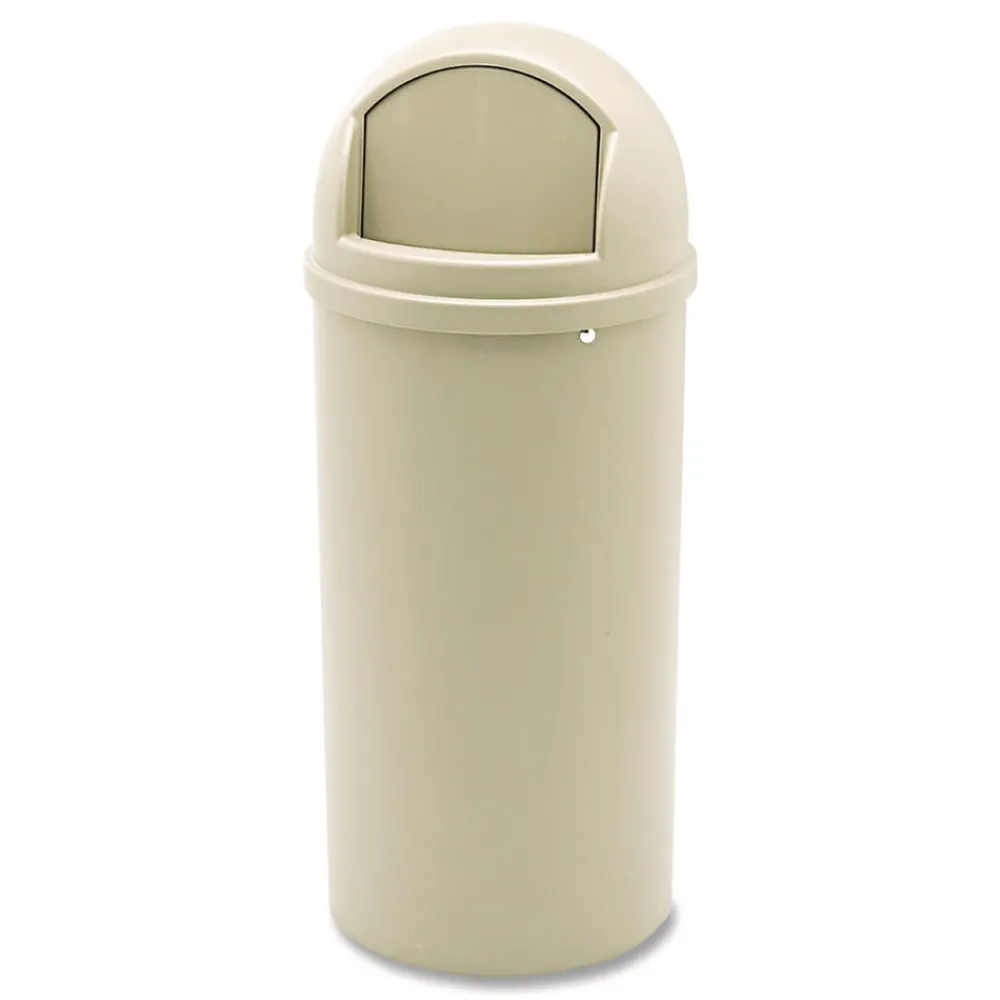 Hot 15 gal. Marshal Classic Plastic Container - Beige Trash & Waste Bins