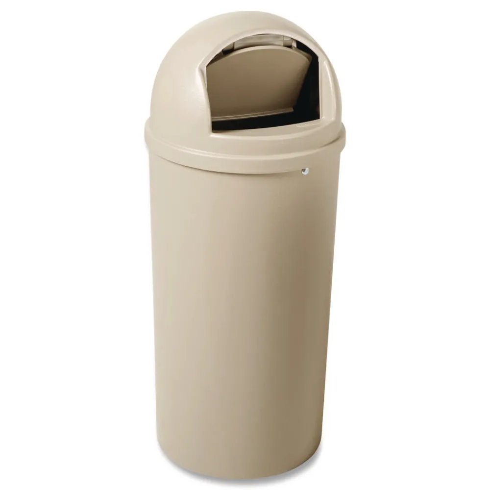 Hot 15 gal. Marshal Classic Plastic Container - Beige Trash & Waste Bins