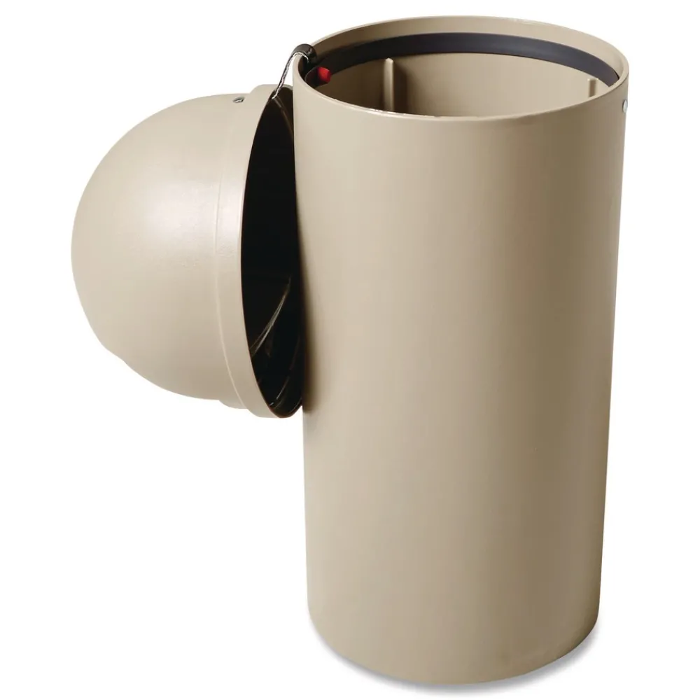 Hot 15 gal. Marshal Classic Plastic Container - Beige Trash & Waste Bins