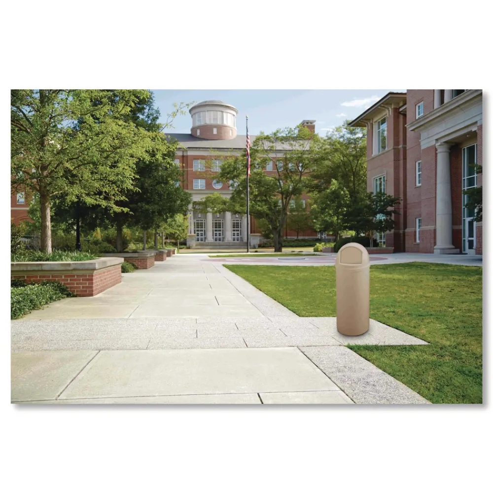 Hot 15 gal. Marshal Classic Plastic Container - Beige Trash & Waste Bins