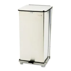 Online 13 gal. Defenders Heavy-Duty Steel Step Can - Stainless Steel Trash & Waste Bins