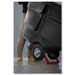 Sale 202 gal. 450 lbs. Capacity Plastic Rotomolded Tilt Truck - Black Trash & Waste Bins