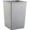 Online 35 gal. Plastic Untouchable Square Waste Receptacle - Gray Trash & Waste Bins