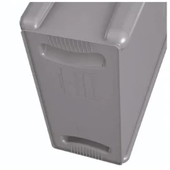 Outlet 15.875 Gallon Rectangular Plastic Slim Jim Waste Container with handles - Light Gray Trash & Waste Bins