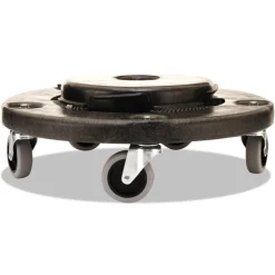 18 in. x 6.63 in. 250 lbs. Capacity Brute Round Twist On/Off Dolly - Black Hand Trucks & Dollies