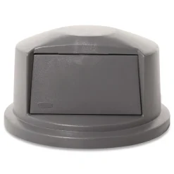 Best 22.75 in. x 12.25 in. BRUTE Dome Top Swing Door Lid for 32 gal. Waste Containers - Gray Trash & Waste Bins