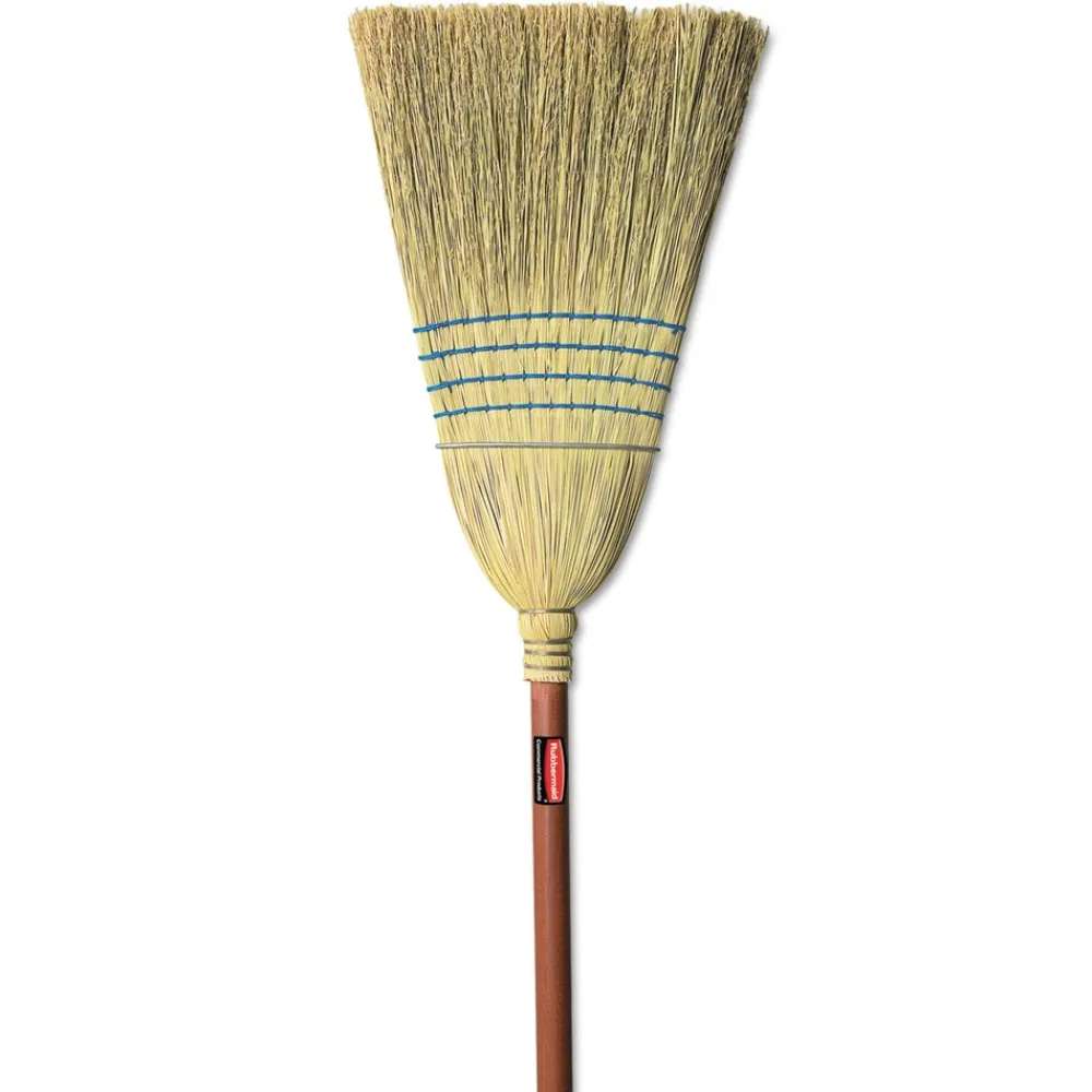 New 38 in. Corn-Fill Broom - Blue Cleaning & Janitorial Supplies