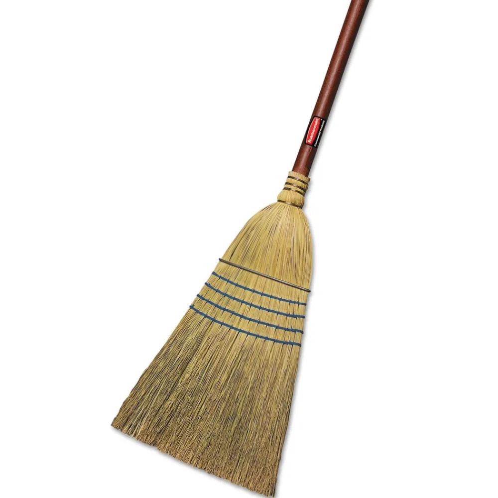 New 38 in. Corn-Fill Broom - Blue Cleaning & Janitorial Supplies