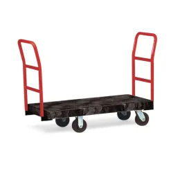 Outlet 24 in. x 48 in. 1200 lbs. Capacity Heavy-Duty Platform Truck Cart - Black Utility Carts