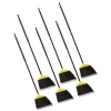 Sale 46 in. Smooth Sweep Angled Broom - Jumbo, Black/Yellow (6/Carton) Cleaning & Janitorial Supplies