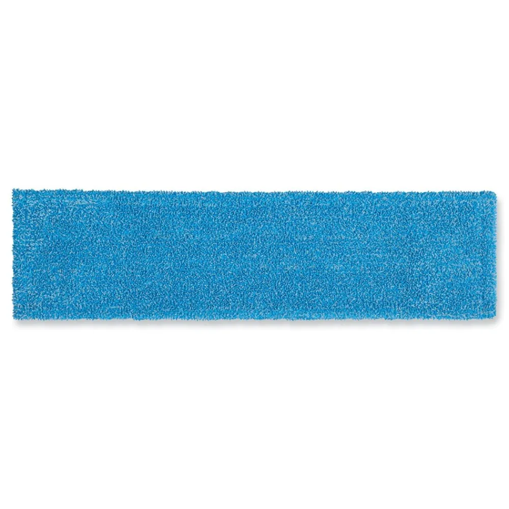 19.5 in. x 5.5 in. Microfiber Head 48 in. to 72 in. Aluminum Handle Adaptable Flat Mop Kit - Blue/Yellow Cleaning & Janitorial Supplies