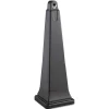 New 12.25 in. x 39.75 in. 1 gal. GroundsKeeper Pyramid Cigarette Waste Collector - Black Smoking Receptacles