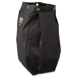 New 10.5 in. x 16.8 in. x 33 in. 30 Gallon Fabric Cleaning Cart Bag for Housekeeping and Janitorial Carts - Black (4/Carton) Utility Carts