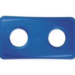Sale 20.38 in. x 11.38 in. x 2.75 in. Lid for Slim Jim Bottle Recycling Container - Blue Trash & Waste Bins