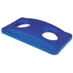 Sale 20.38 in. x 11.38 in. x 2.75 in. Lid for Slim Jim Bottle Recycling Container - Blue Trash & Waste Bins