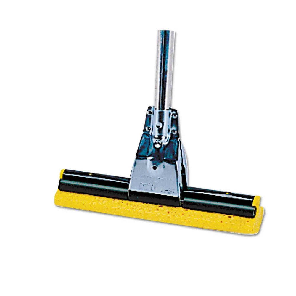 Discount 12 in. Sponge Mop Head Refill for Steel Roller - Yellow Cleaning & Janitorial Supplies